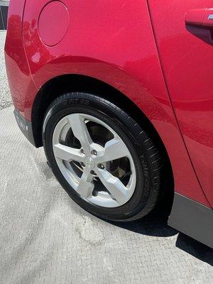 Chevy Volt after the scrape was taken care of.