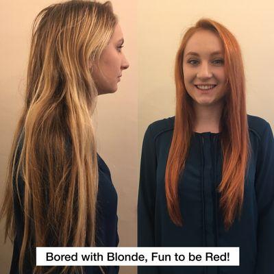 Based on your eye color, skin color, natural lip and hair color, everyone can be a redhead.