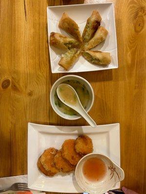 1. Miso Soup 6. Sweet Potato Tempura Spring rolls