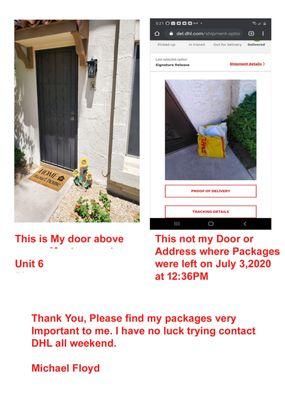 I STILL DO NOT HAVE MY PACKAGE Where is the Corporate RESPONSIBILITY HERE ? DHL 1910 W Rio Salado Pkwy, Tempe, AZ 85281