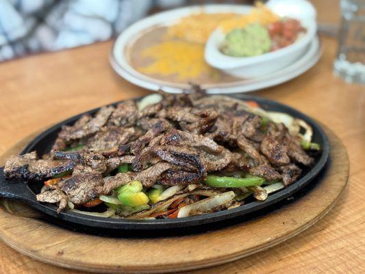 Steak fajitas