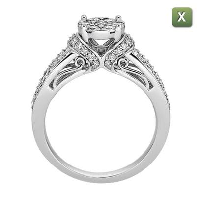 Side view. It's gorgeous in person :-)