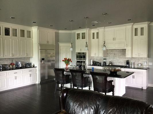 The kitchen of a custom home we built at Belmar golf course.