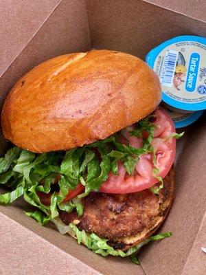 crab cake sandwich