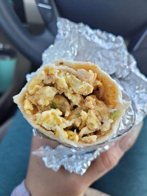Chicharon burrito