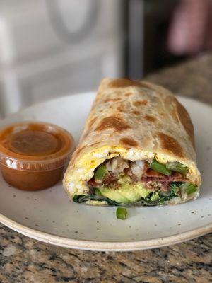 VEGGIE BREAKFAST BURRITO with