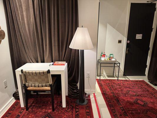 Room space and entry