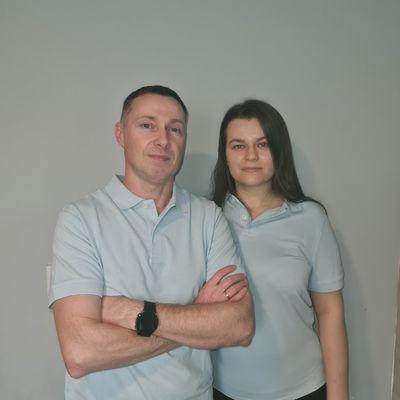 This is us,Oleg and Uliana:)