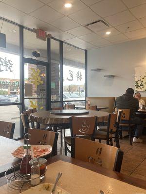 Restaurant inside with window