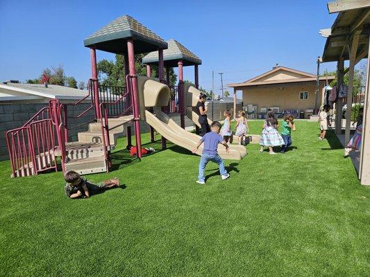 My playground looks beautiful