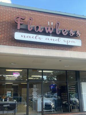 Business front entrance