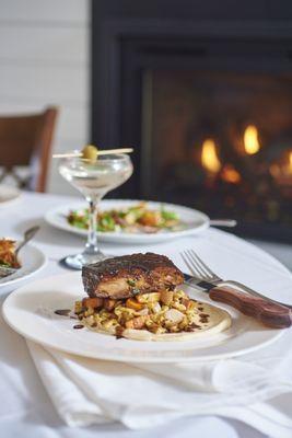 Pork belly by the fire