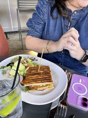 Panini chicken salad