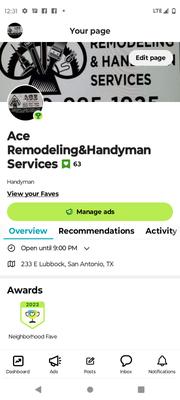 Ace Remodeling & HandyMan Services