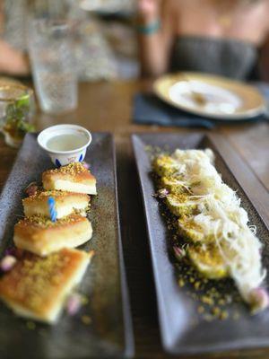 Lebanese cheesecake, naji magic