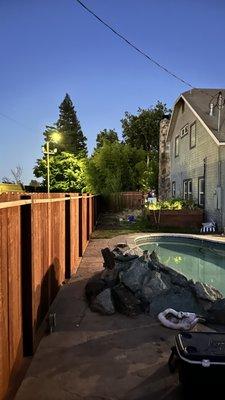 Fercho Fence and concrete