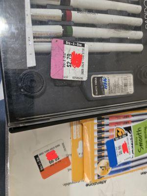 Paper, pencils, pens