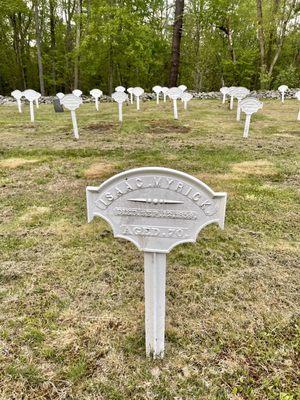 The Lollipop Graves look like Rows & Rows of Giant Lollipops @ The HARVARD SHAKER CEMETERY in Harvard MA.