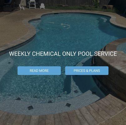 Weekly chem-only pool cleaning service