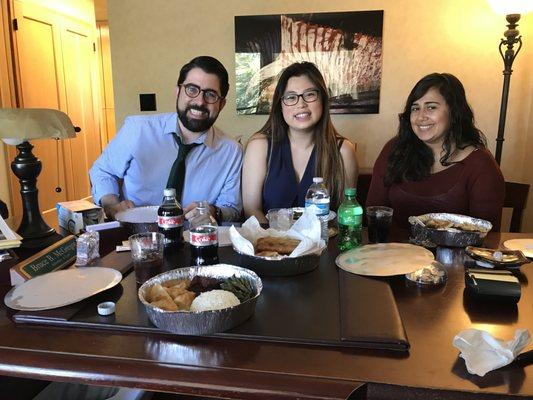 Lunch with the law clerks!