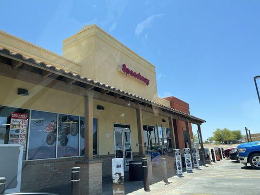 Front door, 101 degrees f desert heat.