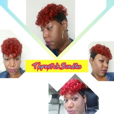 These are all customized units, custom dyed with closure scalp looks real