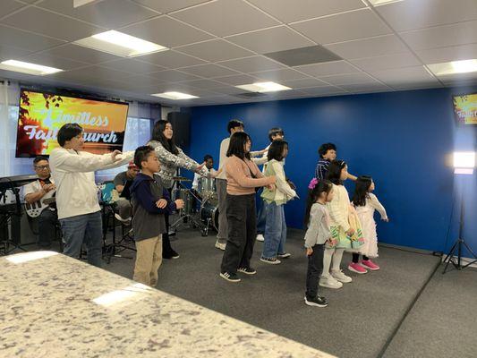 LFC Youth performing a dance number.