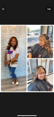 This was a makeover. It turned out beautiful and she absolutely loved it.