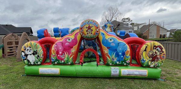 Animal Kingdom inflatable toddler bouncer rental in Destrehan Louisiana from About To Bounce inflatable rentals.
#bouncehouserentals