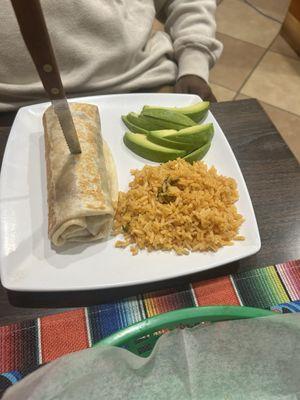 Veggie burrito
