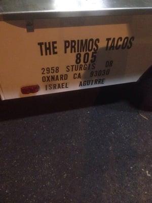 This is the address on the business, not the truck's location fyi