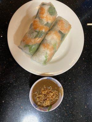A2. Shrimp Spring Rolls