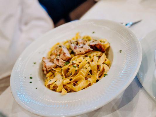 Fire Roasted Chicken Fettuccine Alfredo