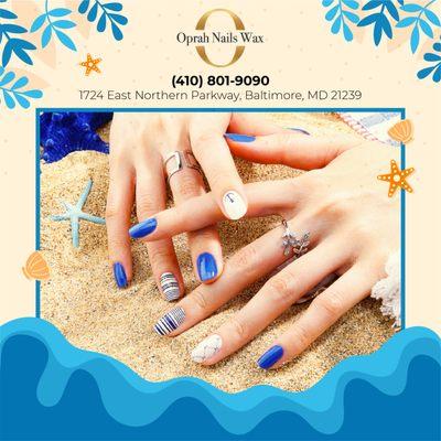 Let us catch up with your vibe, especially during the summer season.
We will fulfill what's missing on your beautiful nails.