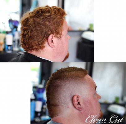 Here's a before and after of one of our customers!