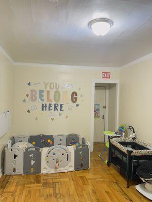 Infant area and exit