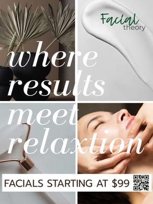 saw this flyer while getting my hair done. glad i tried! best facial ever!