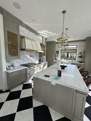 Kitchen cabinets paint job