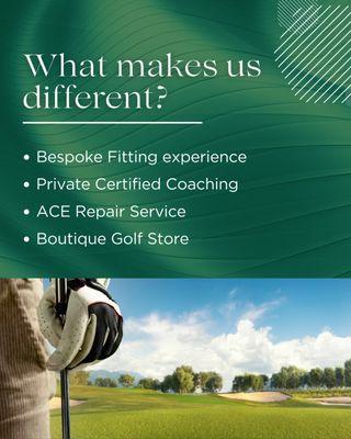 Exclusive services for the best experience to improve your game
 
 #DTG #GolfFitting #PGA #ClubFitting #GolfEquipment #GolfRepair