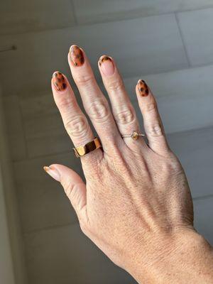 What I was given... This was after the attempt to darker them to not show the orange hue...