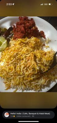 Chicken Dum Biryani Chicken 65 Kadai Paneer