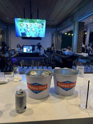 Happy Dad beer buckets