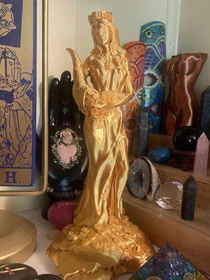 9/14/23 Finally picked up my gorgeous Goddess Fortuna! She just GLOWS! Lovely 3D print created by Steven Zoffka!