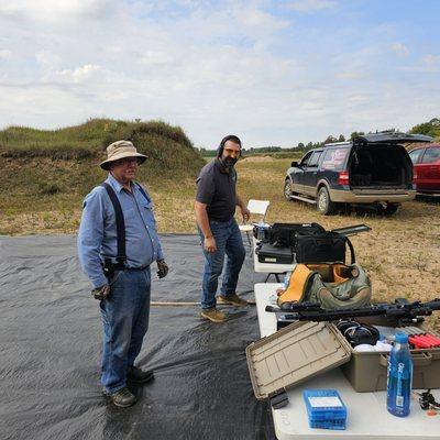 Student and the instructor Jon Conroy