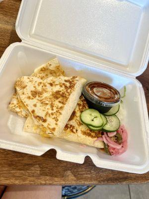 Shredded Chicken Quesadilla