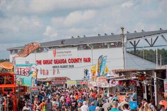 Main Grandstand in the Geauga County Fair
