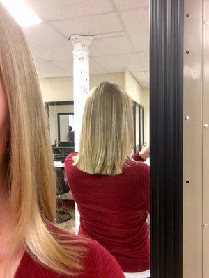 Balayage style to lighten my dirty blonde hair, love it!