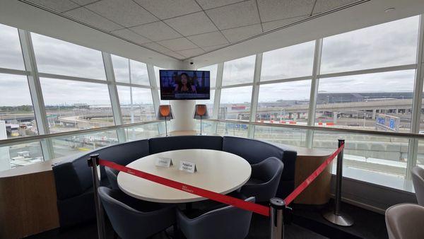 Upper level group seating option.