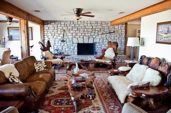 Cozy living room in the Main House