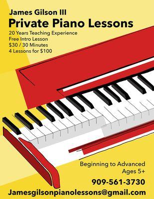 James Gilson Piano Lessons